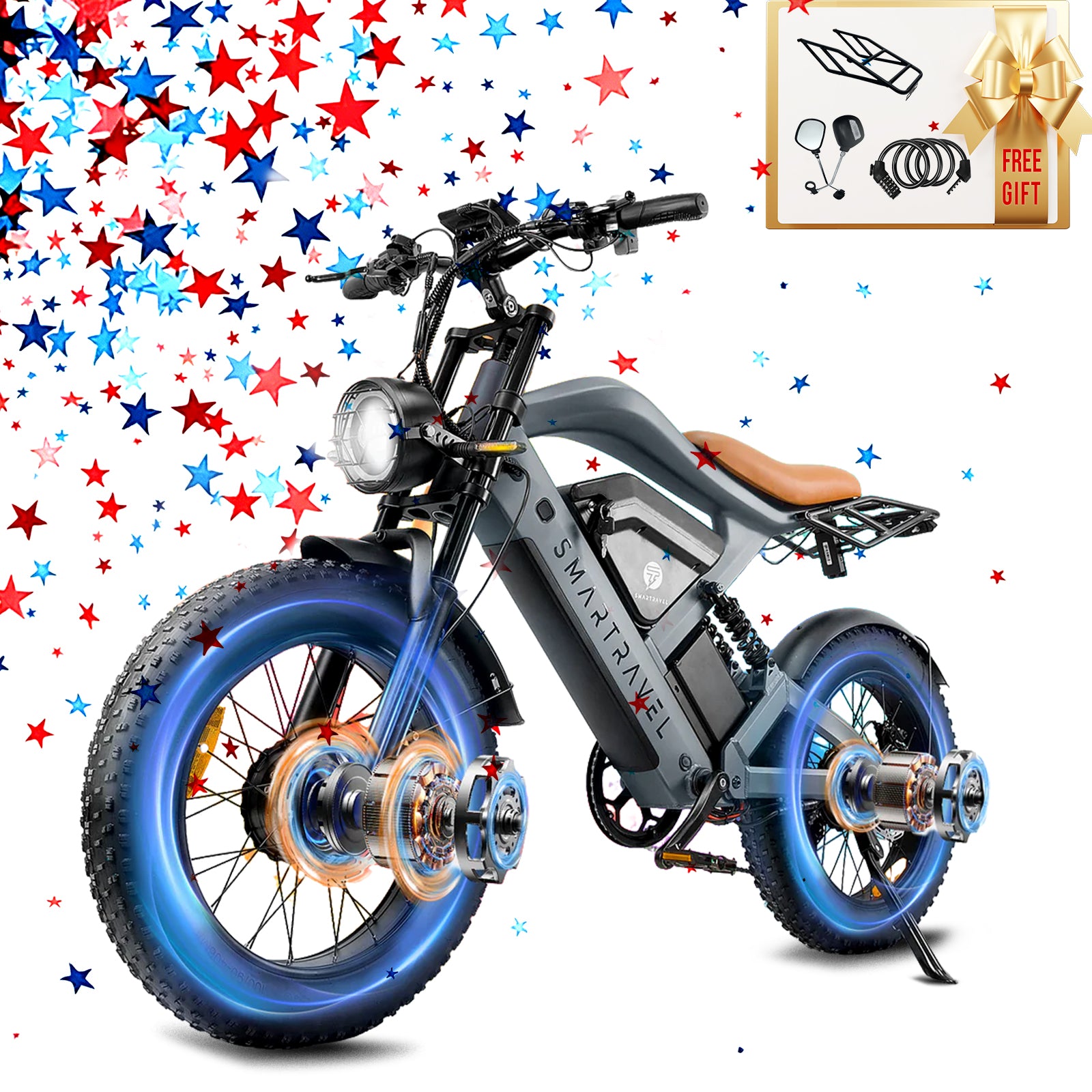 dual battery electric bicycle XPedition Raindrop Blue Cargo Bike | battery 1000W all GPS Anti-Theft Ebike with Dual