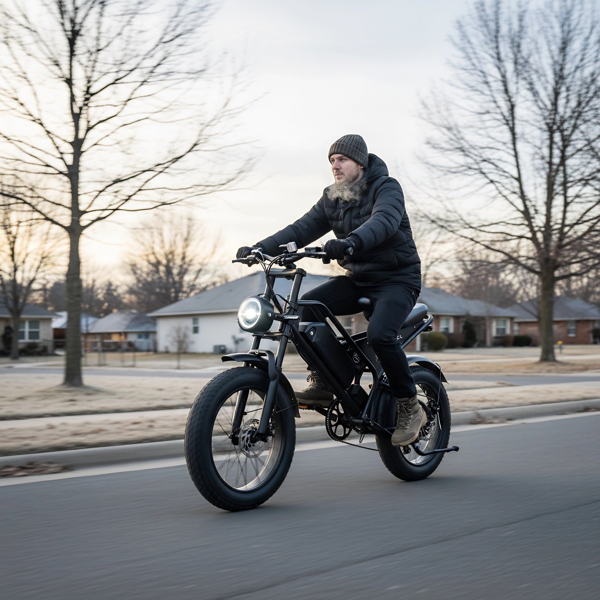 Smartravel Explorer DK400 1000W Moped Style Fat Tire Electric Bike