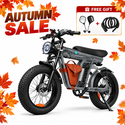 Smartravel Rocket ST201F 1500W Retro Motorcycle Style Off-Road Electric Bike Fat Tire