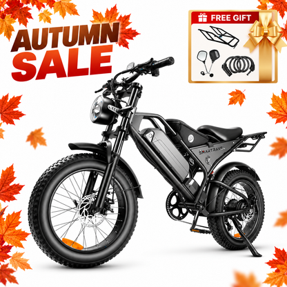 Smartravel Explorer DK400 1000W Moped Style Offroad Electric Bike Fat Tire