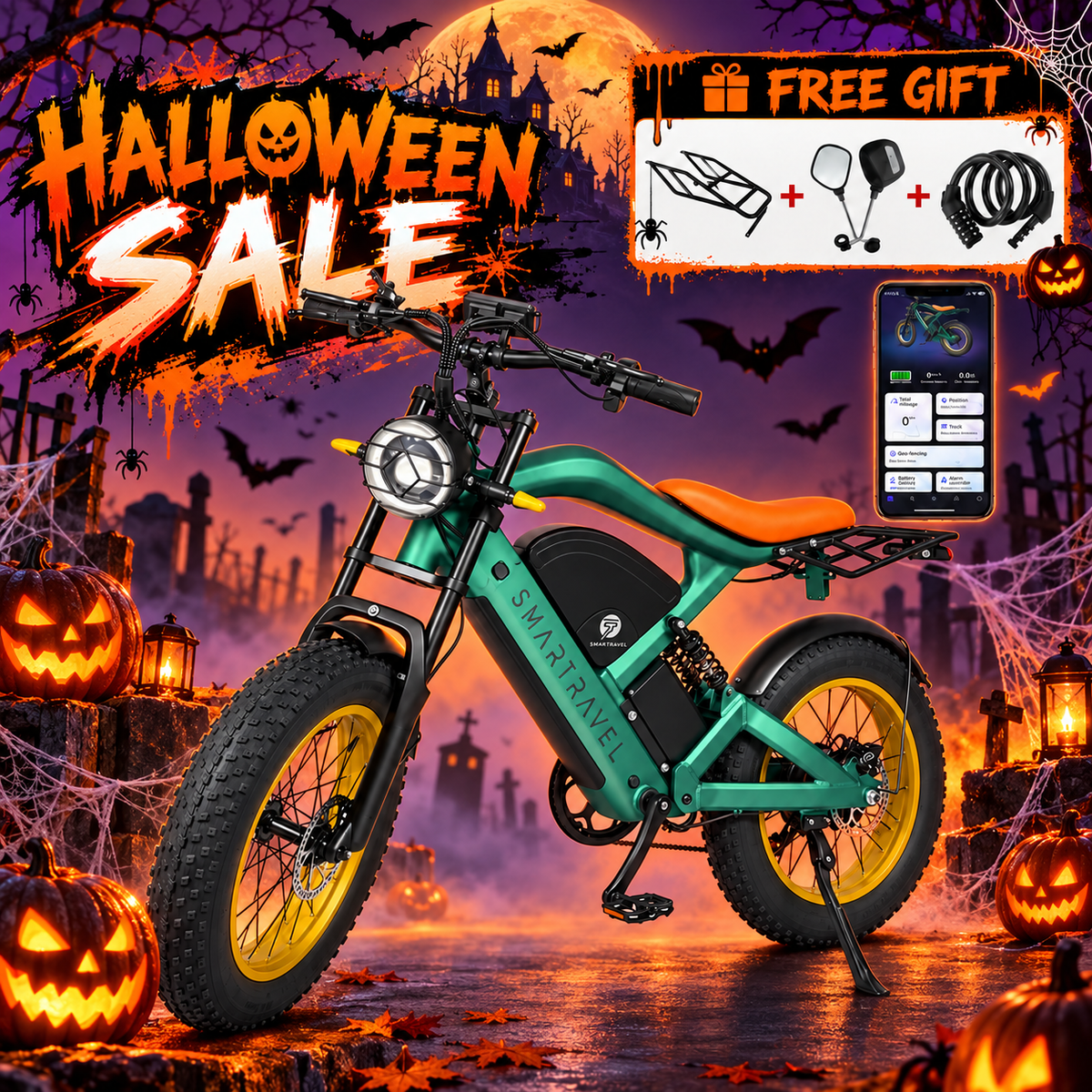 Smartravel Raptor ST202 GPS-Enabled All-Terrain Electric Bike
