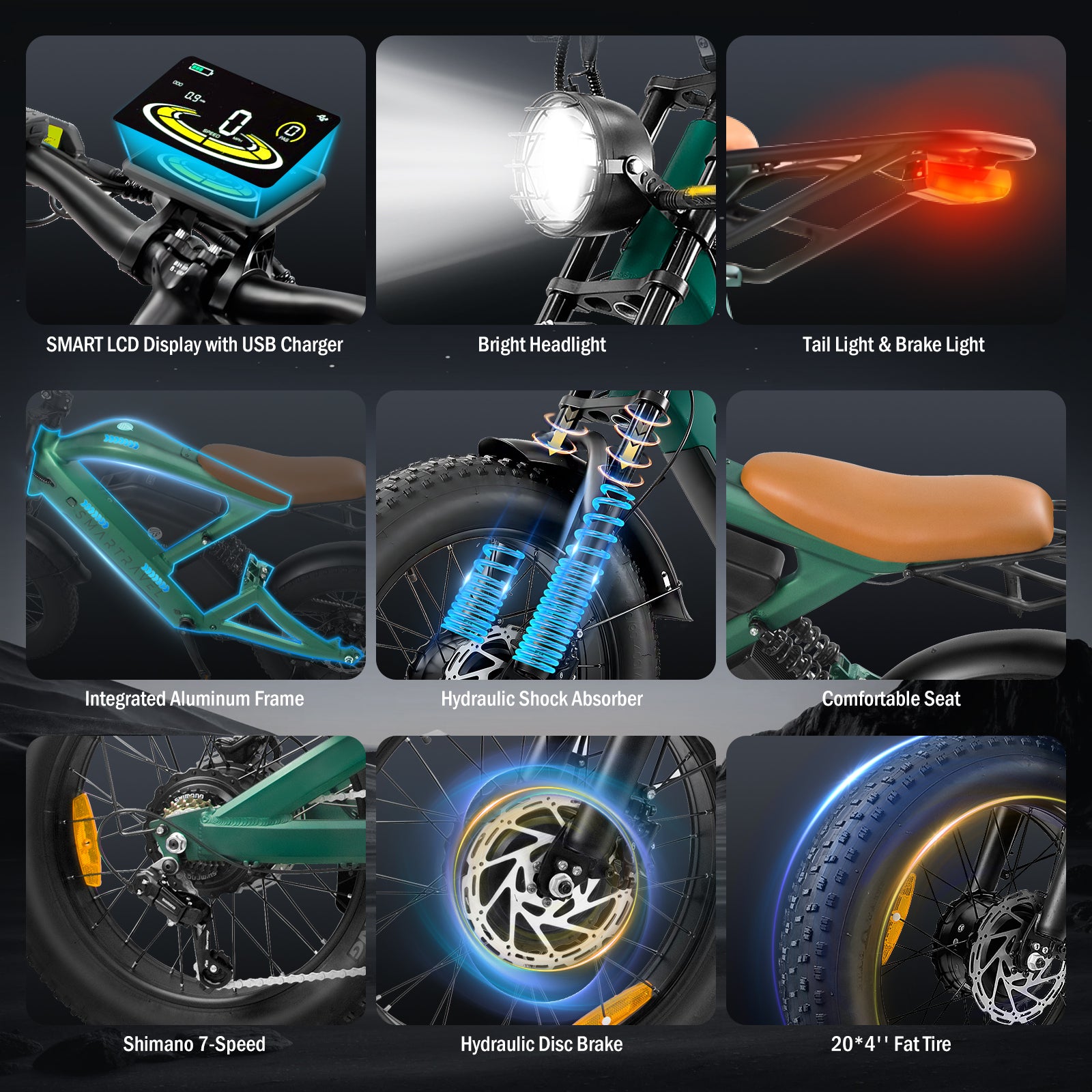 Smartravel Raptor ST202 Pro, off-road e-bike, brand product photograph 6