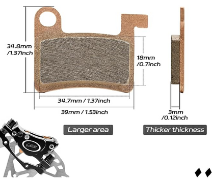 Front Braking pad and rear braking pad for Ebike DK400